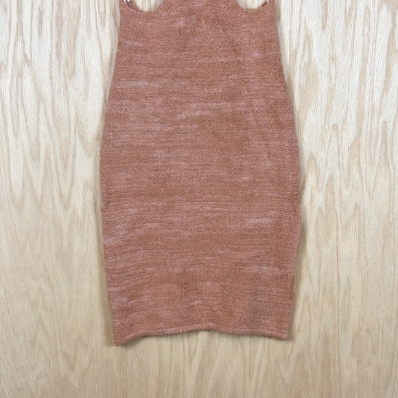 Priceless Rust Knit Cutout Bodycon Dress - Picture 4 of 9